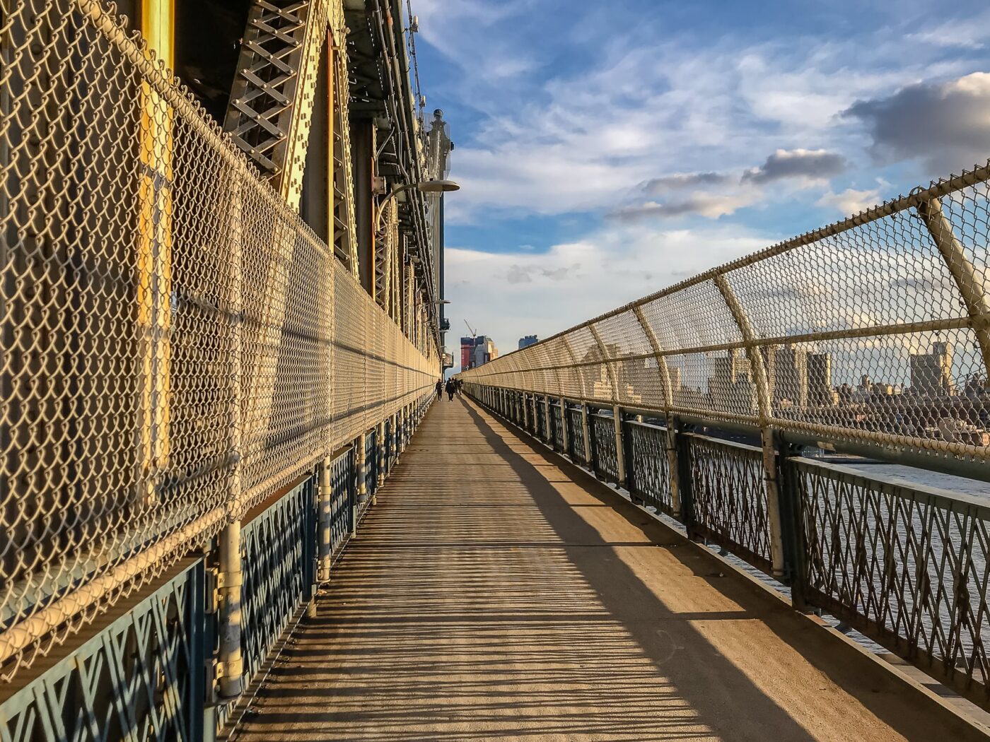 Manhattan Bridge at sunset