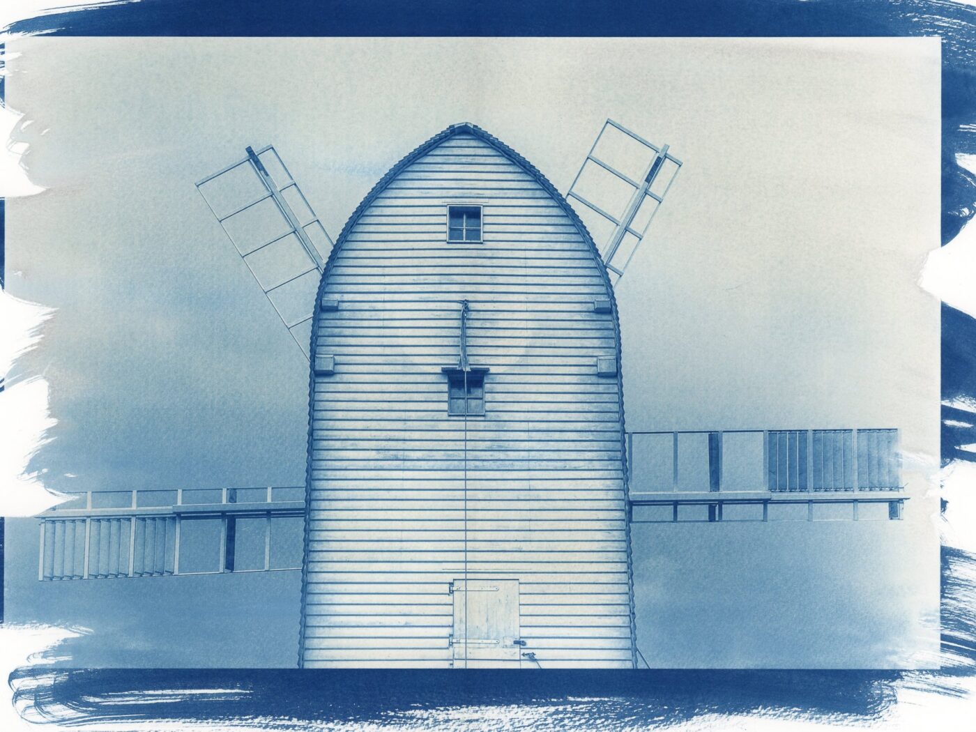 What happens when Ashcombe Windmill is cyanotype-d?